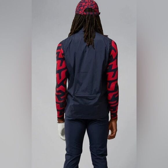 NWT J. Lindeberg Men’s Ash Black Light Packable Full Zip Vest - Size Small - Picture 3 of 13